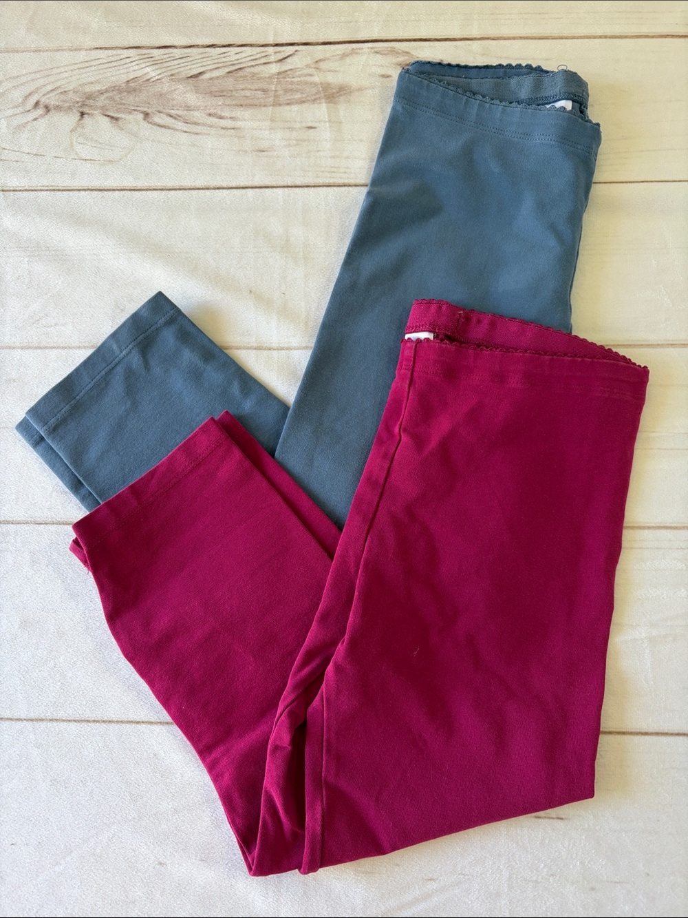 Tea Collection Girls' Two-Pack Leggings in Teal and Berry